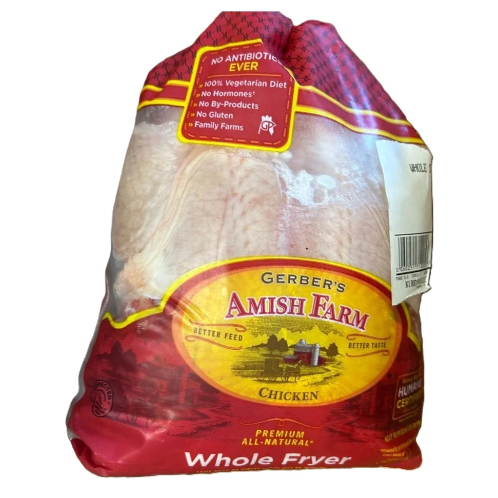 Gerber's Amish Farm Chicken Whole Fryer, 4.5 lb (approx.)