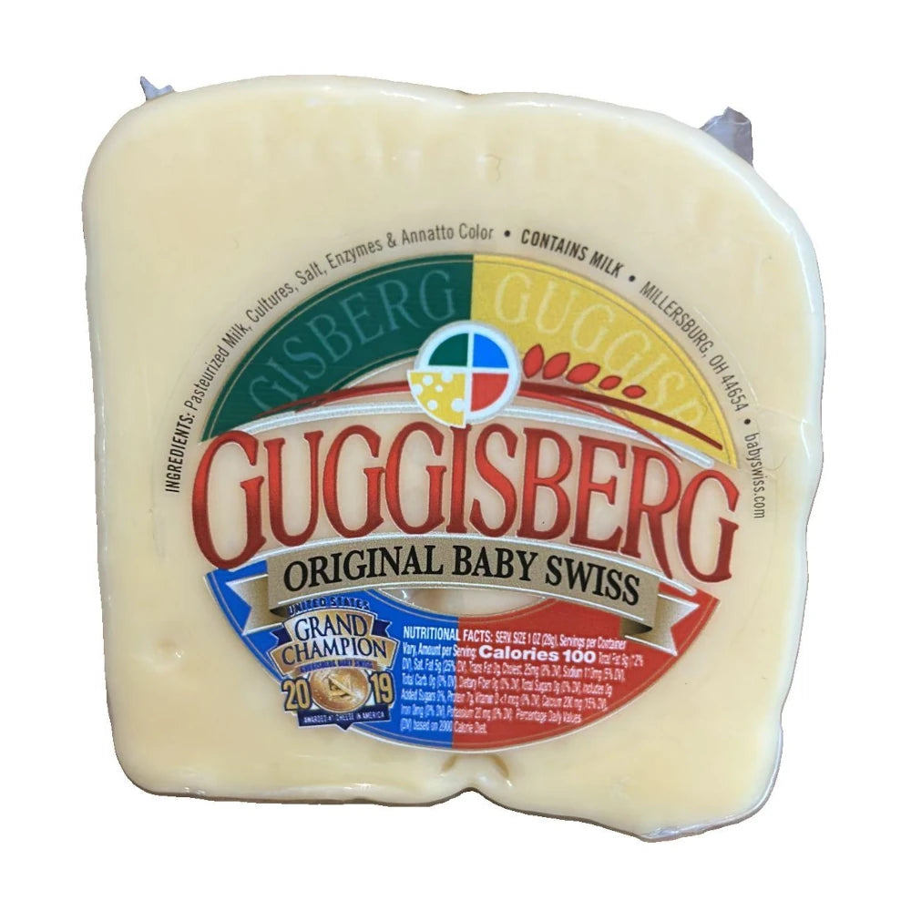 Guggisberg Baby Swiss Cheese, 1/2 (0.5) lb