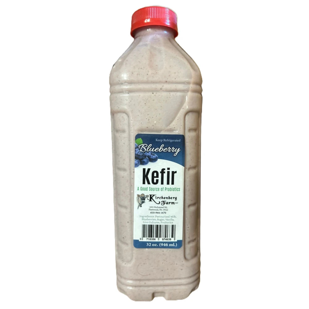 Kirchenberg Farm Kefir Blueberry, 32 oz. (946 ml)