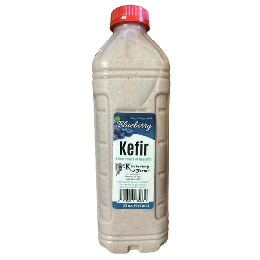 Kirchenberg Farm Kefir Blueberry, 32 oz. (946 ml)