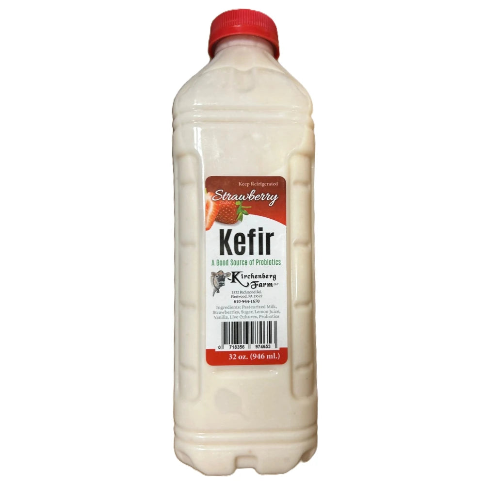 Kirchenberg Farm Kefir Strawberry, 32 oz. (946 ml)