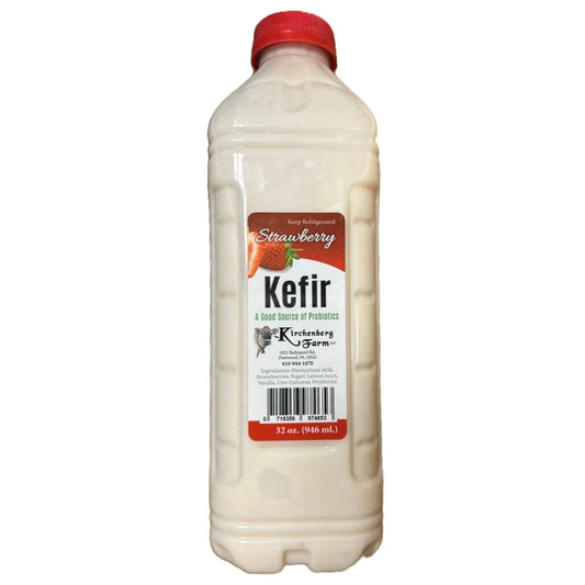 Kirchenberg Farm Kefir Strawberry, 32 oz. (946 ml)