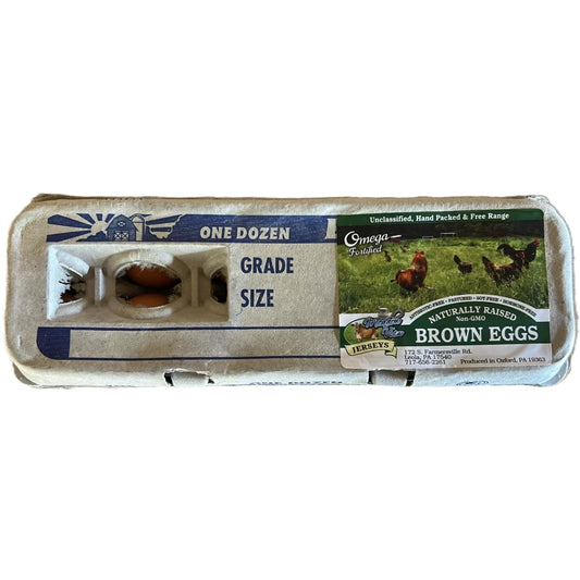 Meadow View Non-GMO High Quality Amish Eggs, 1 Dozen (12ct)