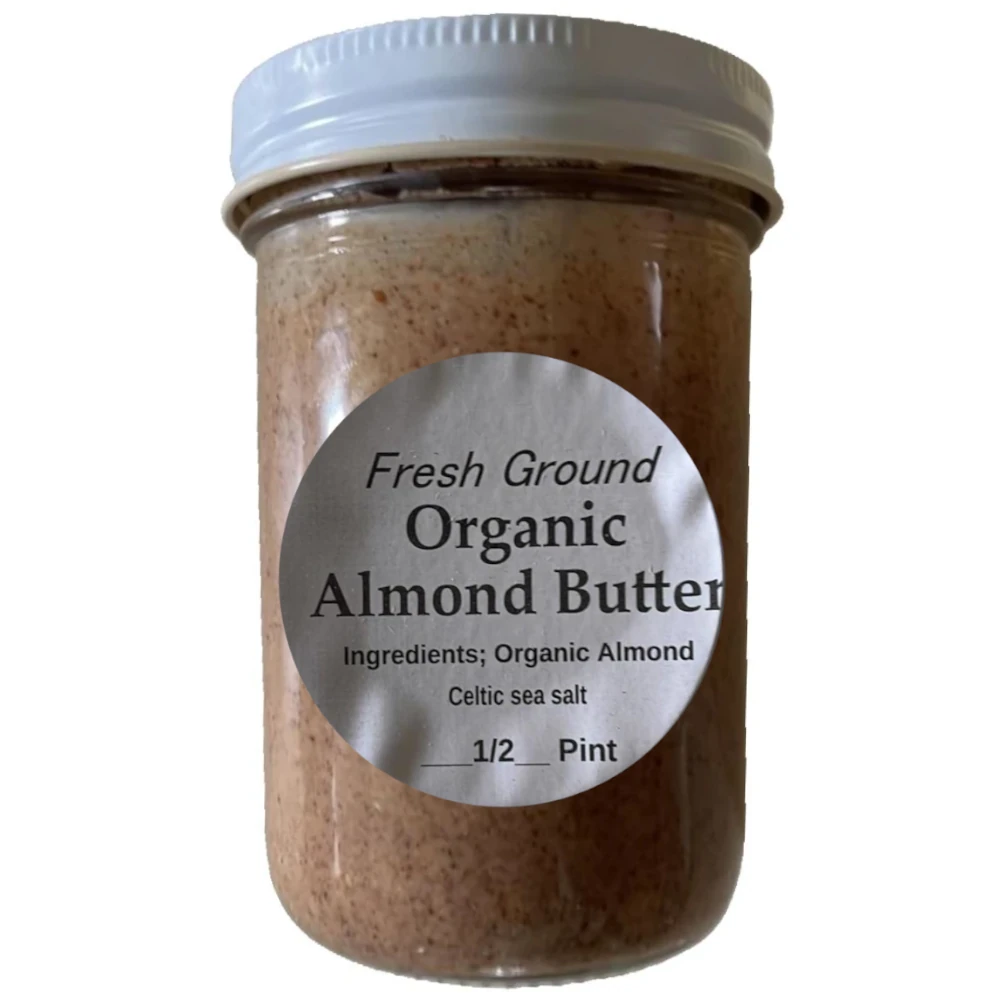 Amish Organic Farm Organic Almond Butter, 1/2 Pint