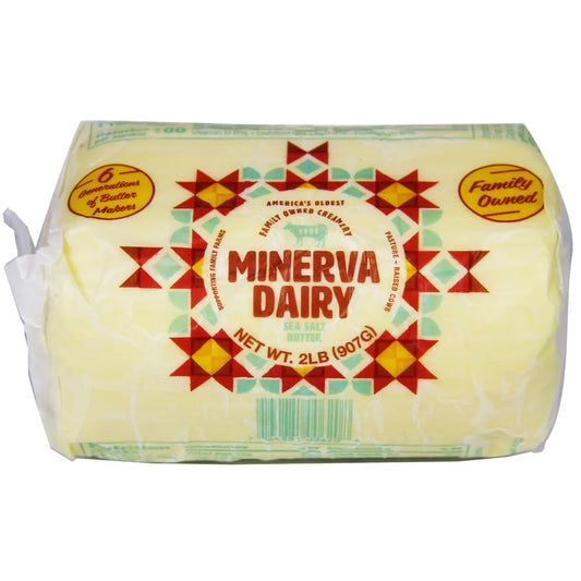Minerva Dairy Sea Salt Roll Butter, 2 lb