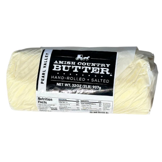 Pearl Valley Amish Country Hand-Rolled Butter - Salted, 2 lb (907g)
