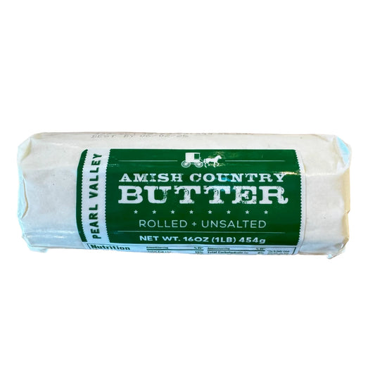 Pearl Valley Amish Country Rolled Butter - Unsalted, 1 lb (454g)