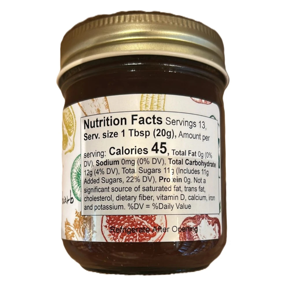 September Farm Strawberry Rhubarb Jam, 9 oz (255g)