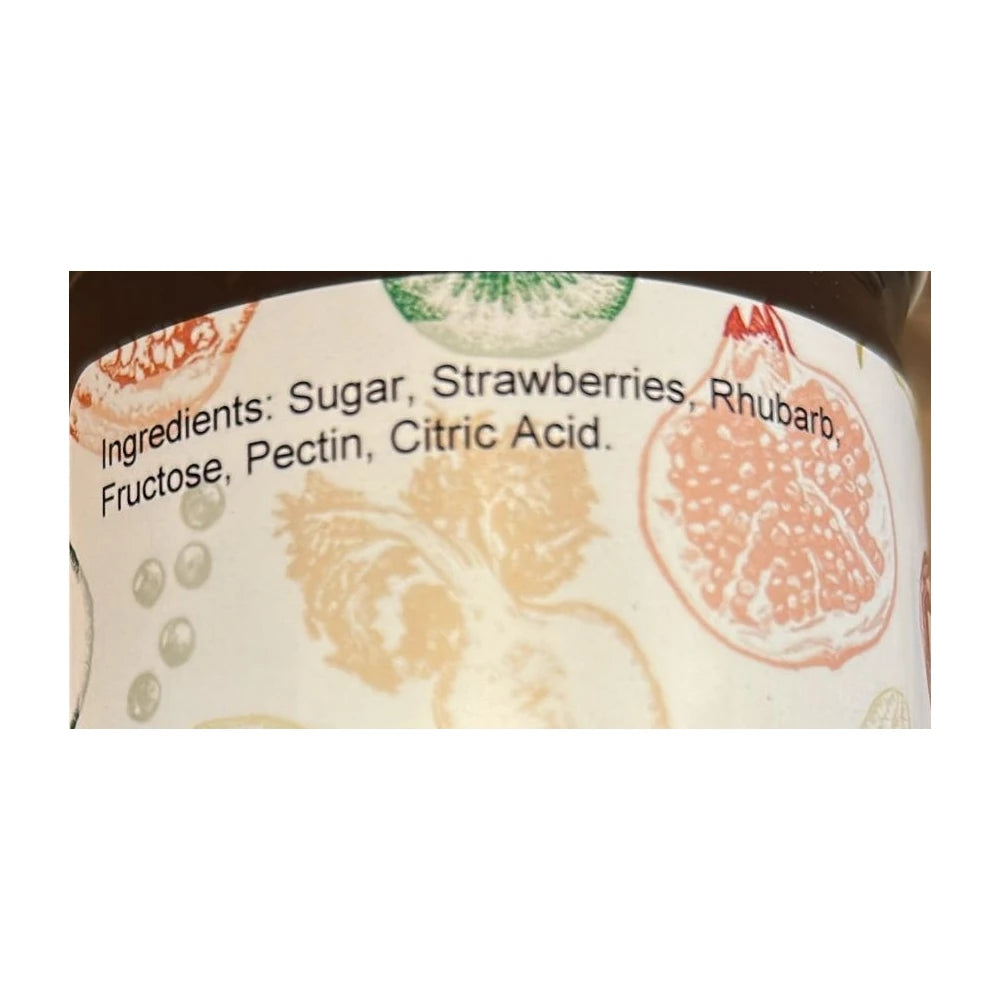 September Farm Strawberry Rhubarb Jam, 9 oz (255g)