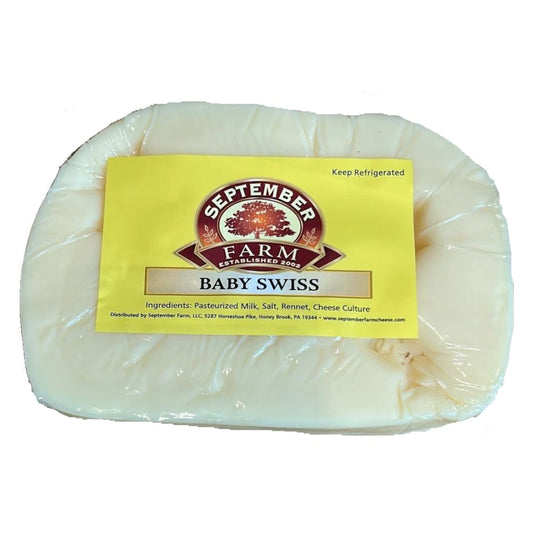 September Farm Baby Swiss Cheese, 1 lb