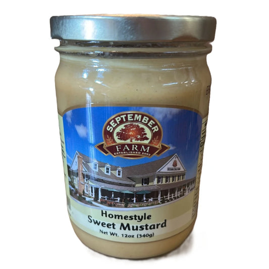 September Farm Homestyle Sweet Mustard, 12 oz (340g)