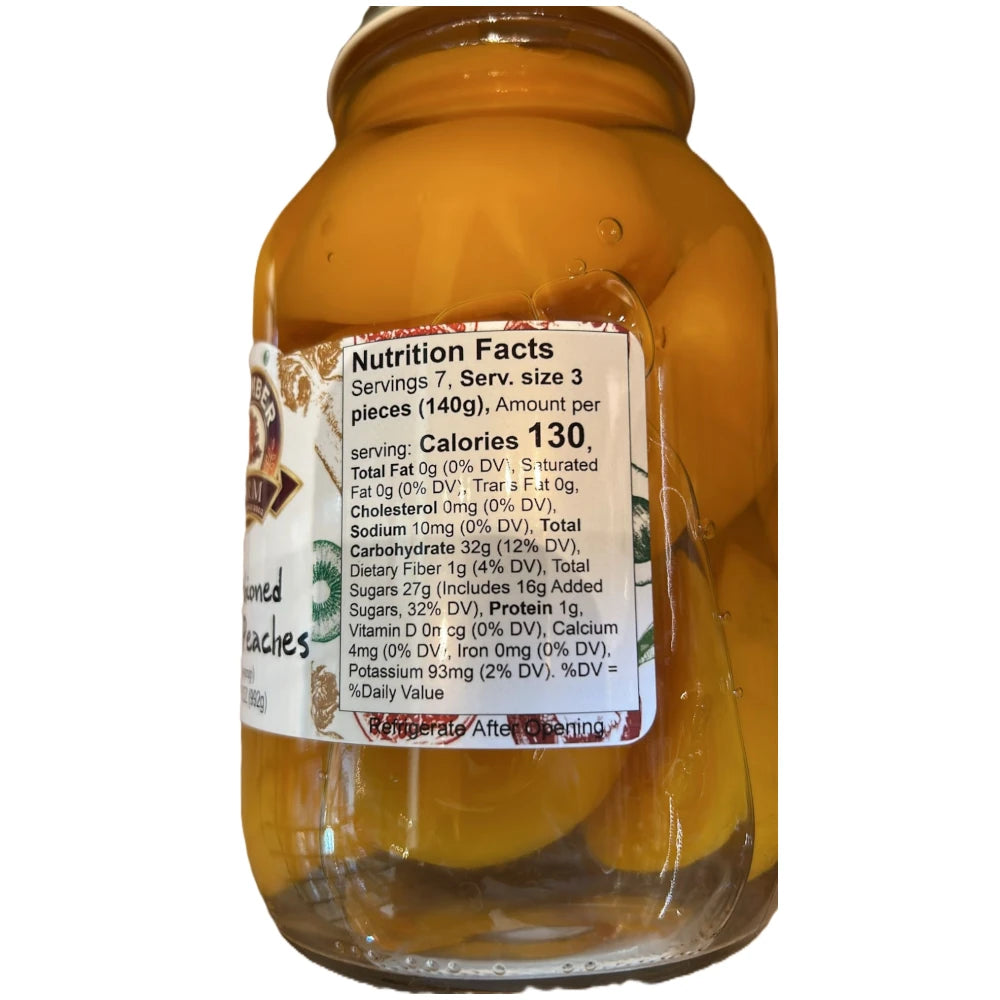 September Farm Vanilla Peaches Old Fashioned, 35 oz (992g)