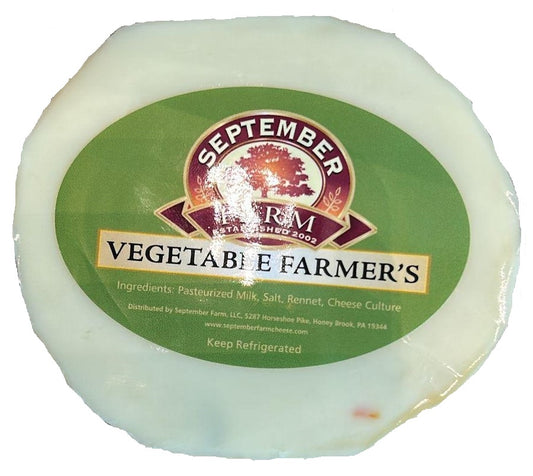 September Farm Vegetable Farmer's Cheese, 1 lb