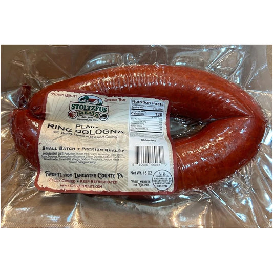 Stoltzfus Meats Plain Ring Bologna, 15 oz