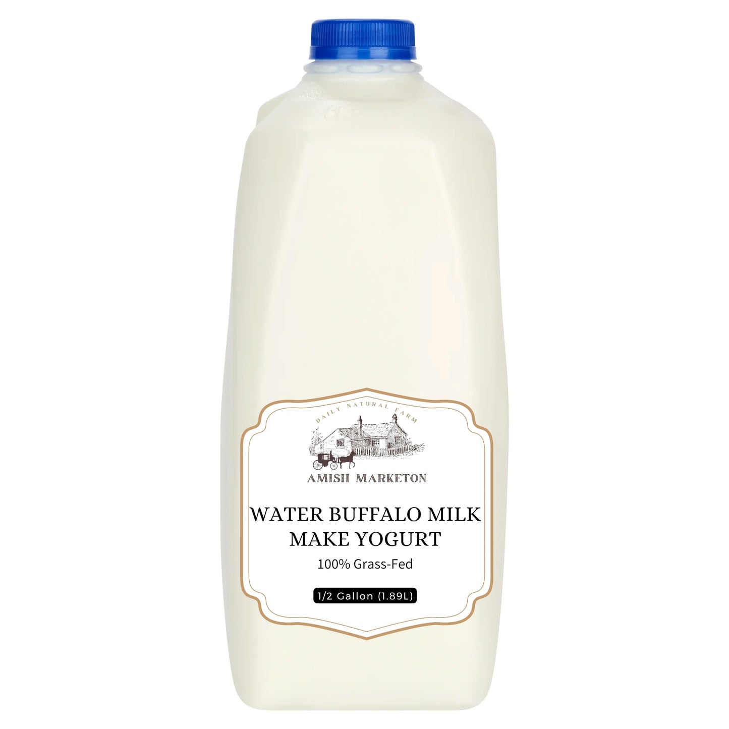 Amish Country Water Buffalo Milk For Make Yogurt, 1/2 Gallon (1.89L)