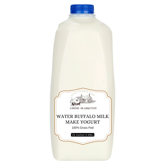 Amish Country Water Buffalo Milk For Make Yogurt, 1/2 Gallon (1.89L)