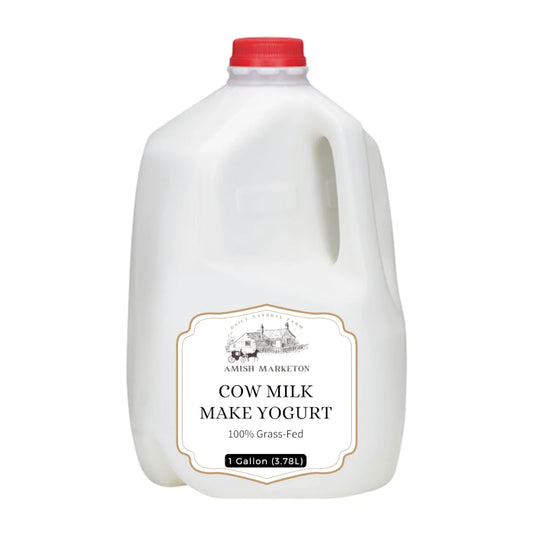 Amish Country Cow Milk For Make Yogurt, 1 Gallon (3.78L)