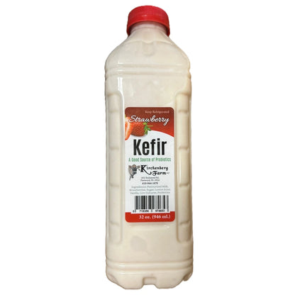 Kirchenberg Farm Kefir Strawberry, 32 oz. (946 ml)