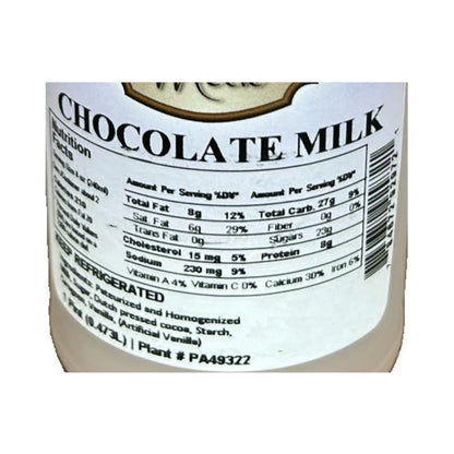 Lapp Valley Farm Chocolate Milk, 1 Pint (0.473L)