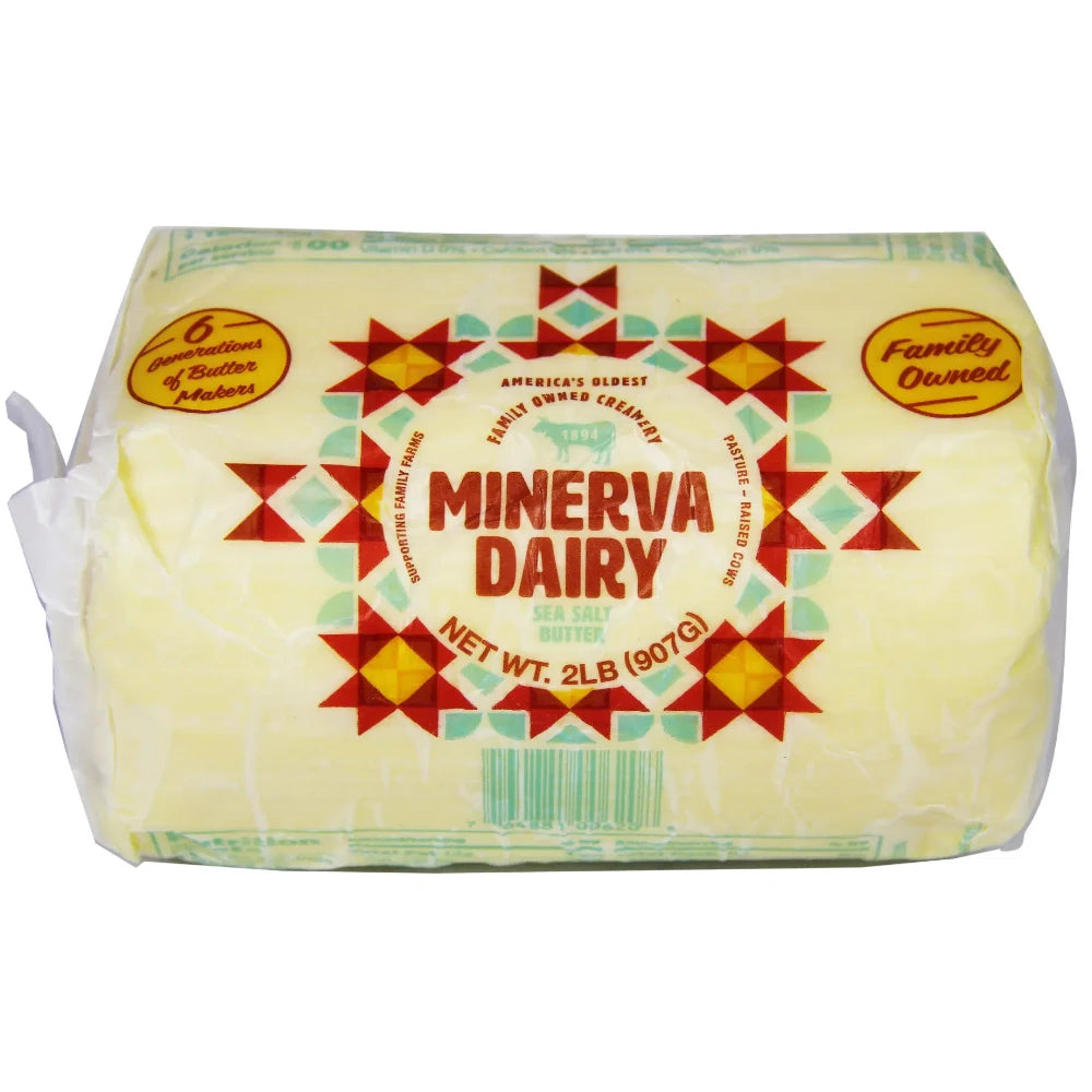 Minerva Dairy Sea Salt Roll Butter, 2 lb