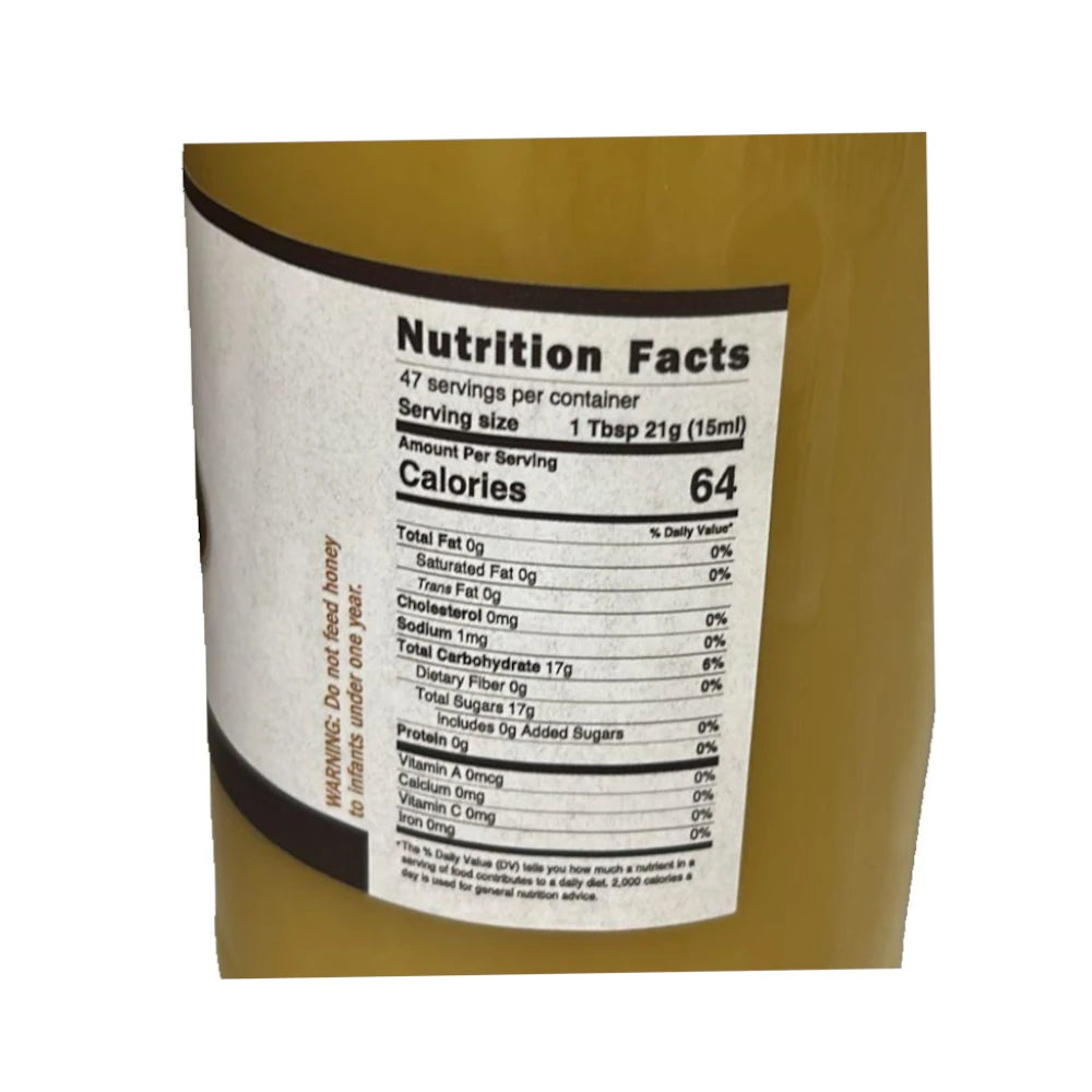 Stockin's Raw Honey  Orange Blossom Unheated and Unfiltered, 2.2 lbs (997g)